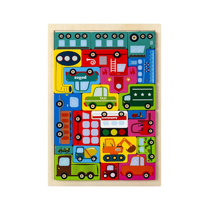 Montessori Wooden Puzzle Set
