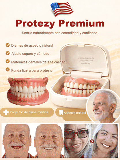 Estuche dental portátil con prótesis: Recupera tu sonrisa-Pago contra entrega