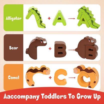 Alphabet Animal Wooden Puzzle