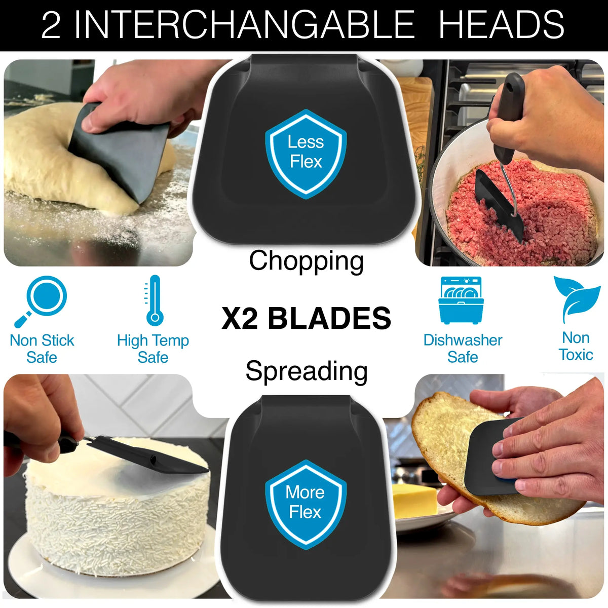 Adaptchula™ Adjustable Angles Spatula, PPSU