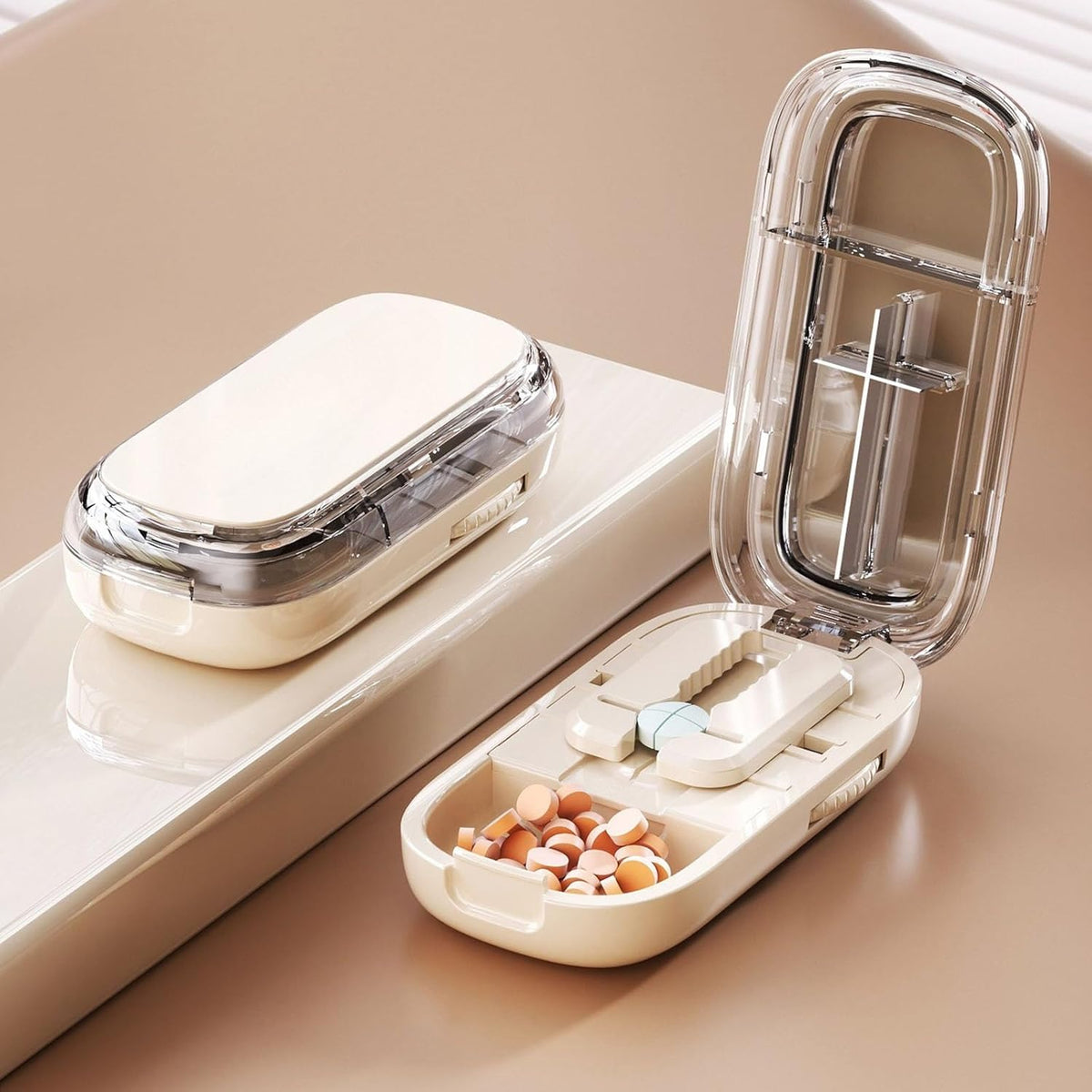 💊 Portable Pill Cutter｜Clean & Accurate Medicine Splitter