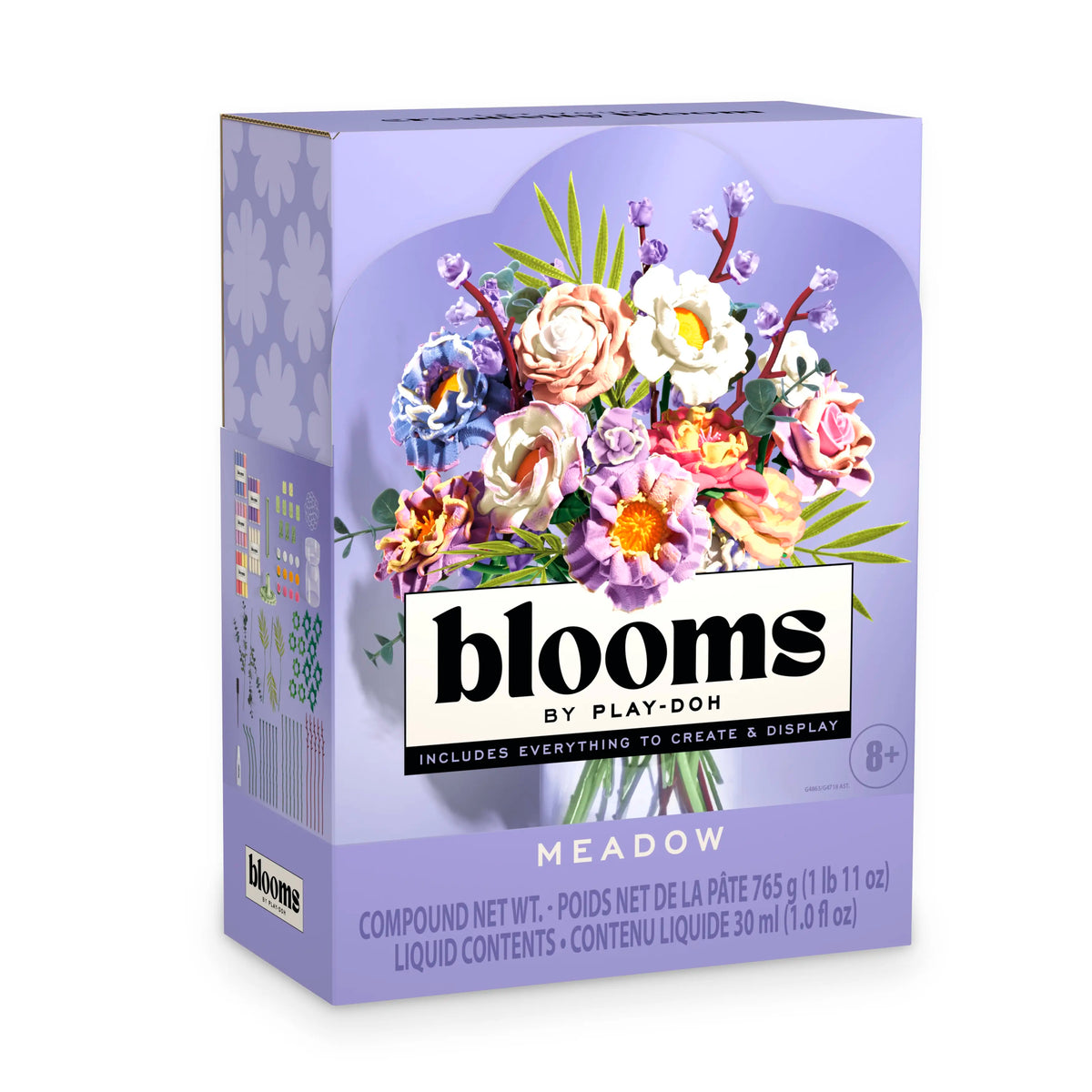 Blooms by Play-Doh Meadow Bouquet Kit Floral Craft for Adults & Teens