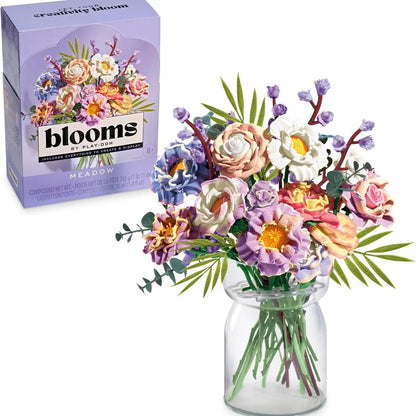 Blooms by Play-Doh Meadow Bouquet Kit Floral Craft for Adults & Teens