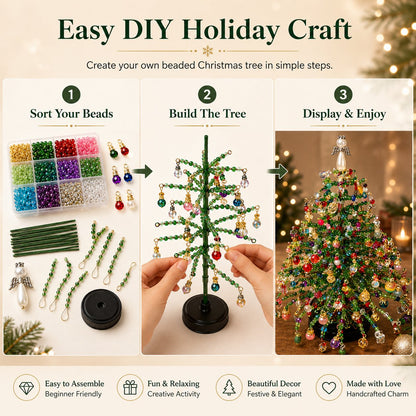 🔥LAST DAY 50% OFF - 🎄✨ DIY Beaded Christmas Tree Kit – 🎅Create Your Own Sparkling Holiday Decoration