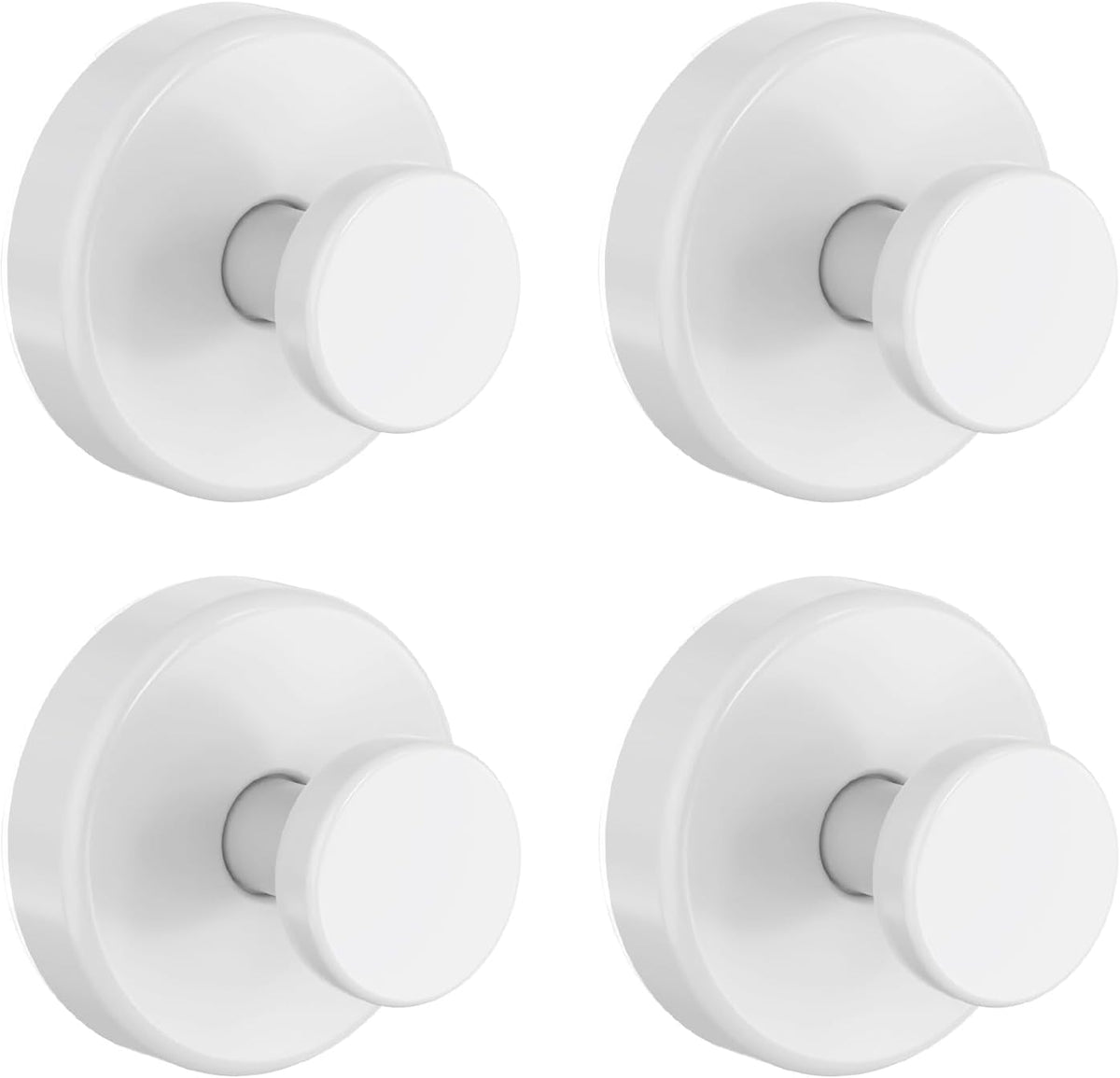Bntuk Suction Cup Hooks for Shower, Detachable Towel Hooks for Bathroom Window Glass Door Wall, Bathrobe Loofah Hook for Hanging – 2 Pack, Black