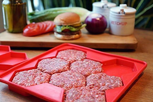 Shape+Store Burger Master Innovative 8-in-1 Burger Press & Freezer Container Makes 8 Quarter-Pound Burgers 32 Oz., Tasty Amazing Burgers, Easy-To-Clean & Dishwasher Safe