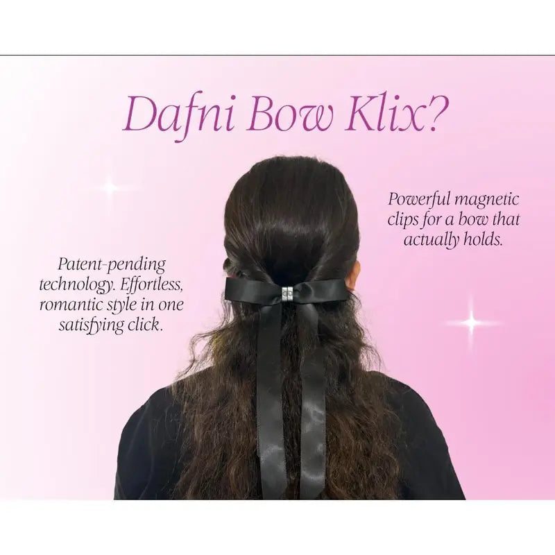 DAFNI KLIX The Bow Burgundy Magnetic Hold Hair Clips