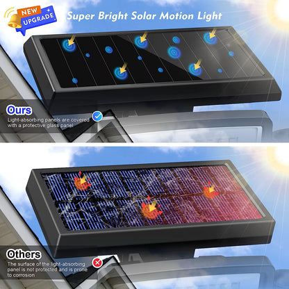 ⏰Limited Stock 60% OFF Solar Lights Outdoor - 210 LED 2500LM Waterproof Motion Sensor Security Lights with Wireless Remote
