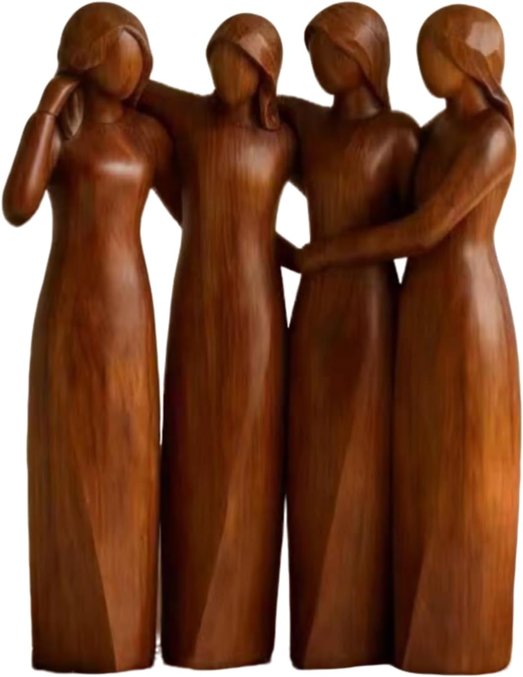 Sisters Friendship Resin Figurine Set - Meaningful Gift for Women, Unique Handcrafted Birthday Decor for Best Friend, Desk, Bedside, Office, Living Room, Shelf Display (4)