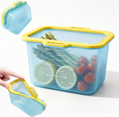 Reusable Silicone Food Storage Bags, Magnetic Seal, 50oz