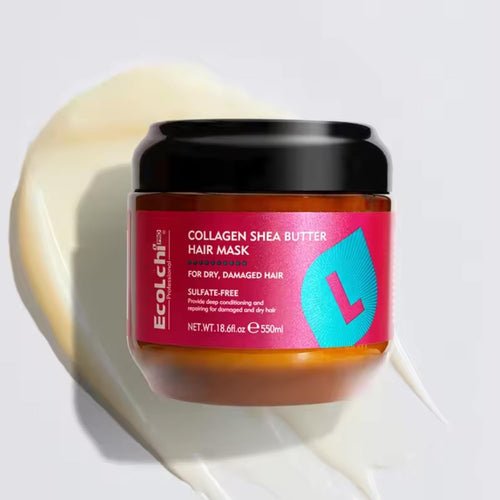 Collagen Hair Mask Shampoo Leaving-in Conditioner Argan Oil Set Collagen Hair Treatment Deep Repair Conditioning for Dry Damaged Hair All Hair Types