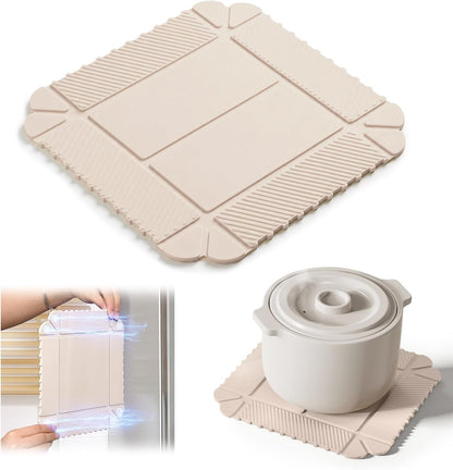 Magnetic Silicone Trivet & Pot Holder, Kitchen Heat Resistant Mat
