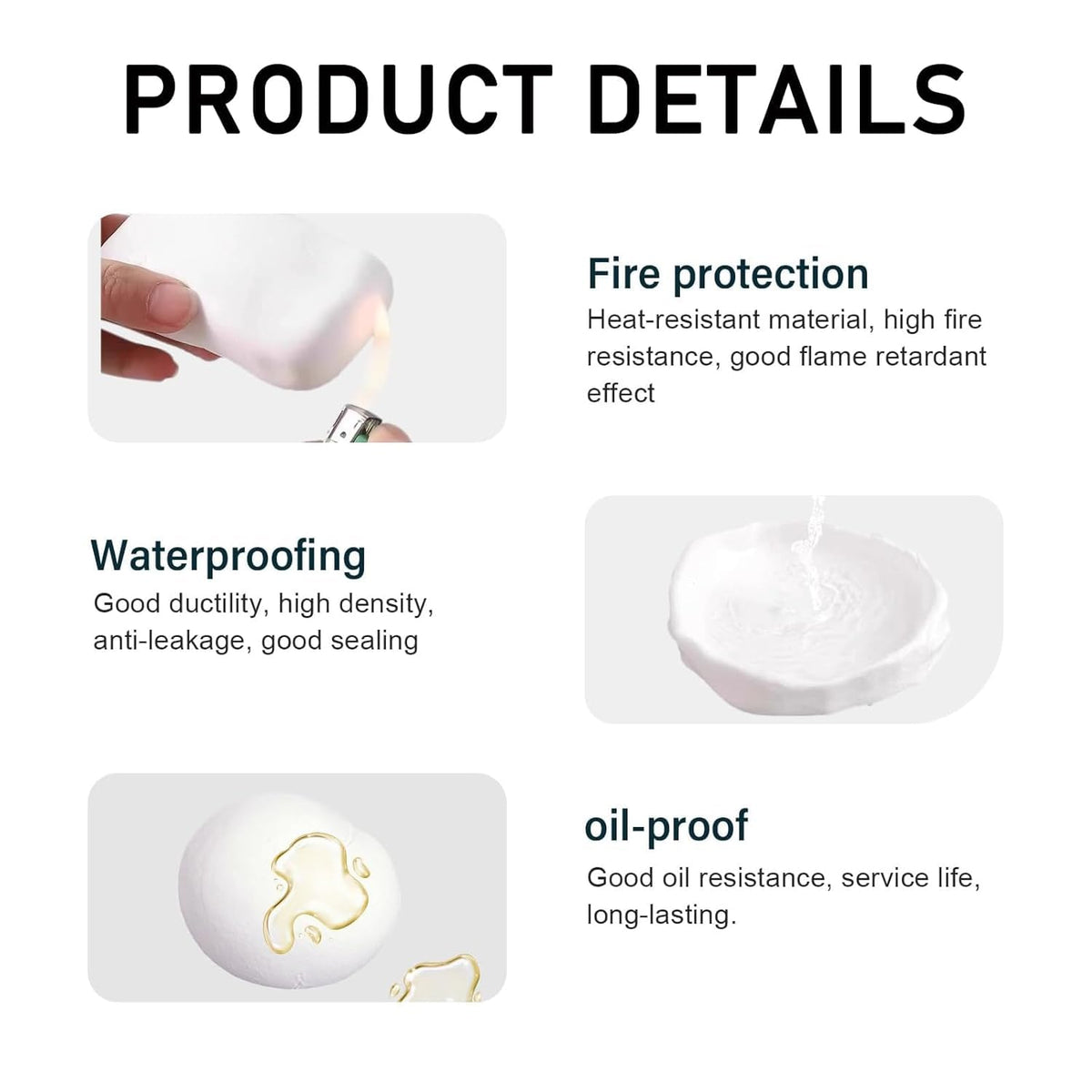 Repair Sealing Clay, Waterproof Sealant Mastic, Sealant Mud,Cement Crack Filler, Wall Hole/Air Conditioning Hole Waterproof Seal Putty(20pcs)