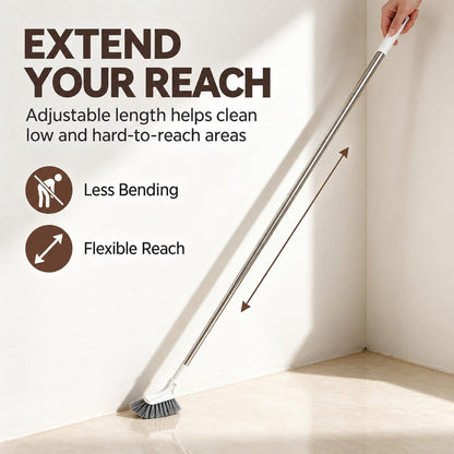 2PCS Telescoping Mini Magic Cleaning Brushes for Bathroom Crevices