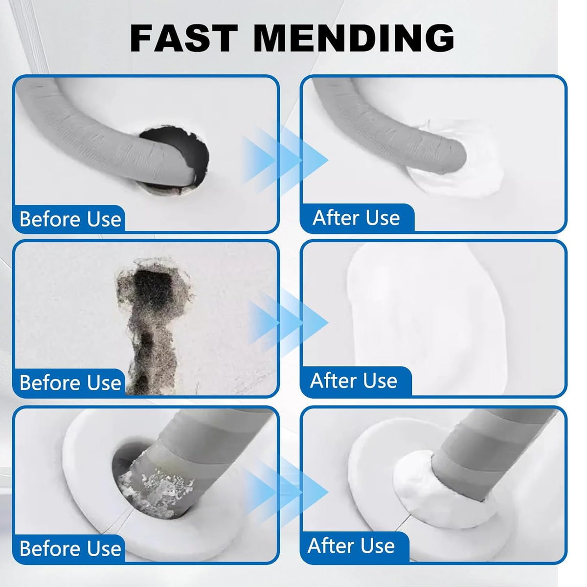 Repair Sealing Clay, Waterproof Sealant Mastic, Sealant Mud,Cement Crack Filler, Wall Hole/Air Conditioning Hole Waterproof Seal Putty(20pcs)