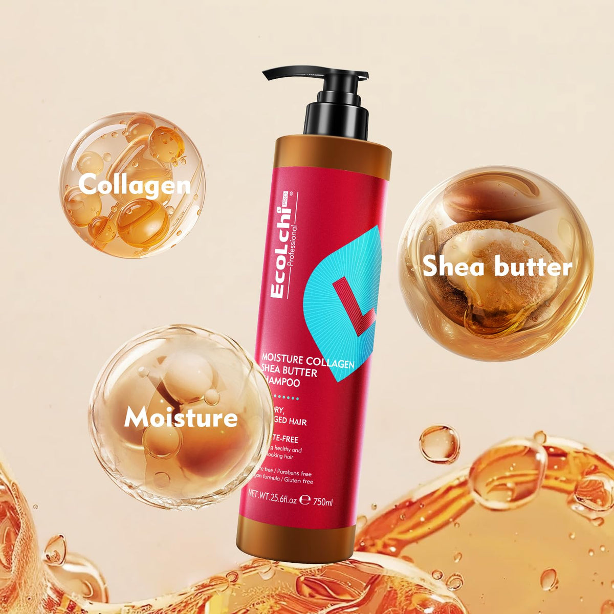 Collagen Hair Mask Shampoo Leaving-in Conditioner Argan Oil Set Collagen Hair Treatment Deep Repair Conditioning for Dry Damaged Hair All Hair Types