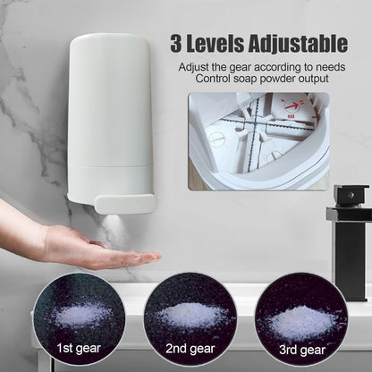 Bar Soap Grinder Dispenser, Wall-Mounted Bar Soap Powder Box for Kitchen Bathroom Toilet Sink Accessory (No Desiccant)