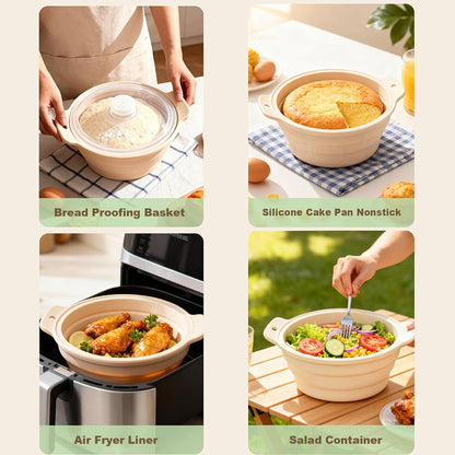 42oz Silicone Microwave Steamer For Cooking Food, Vegetable Steamer