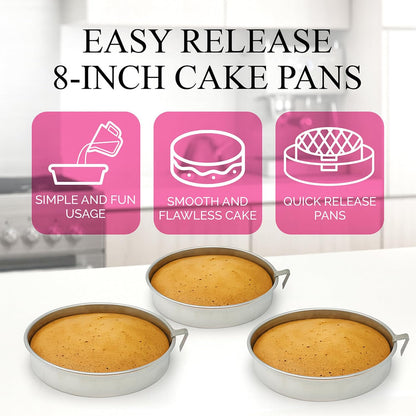 Aunt Shannon's Kitchen 8 Inch Round Cake Pans