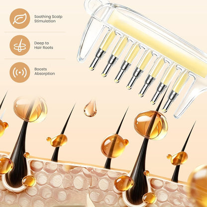 Scalp Oil Applicator Comb for Minoxidil, Serums Liquid Quick Root Delivery