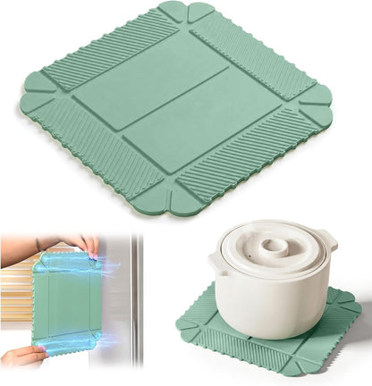 Magnetic Silicone Trivet & Pot Holder, Kitchen Heat Resistant Mat