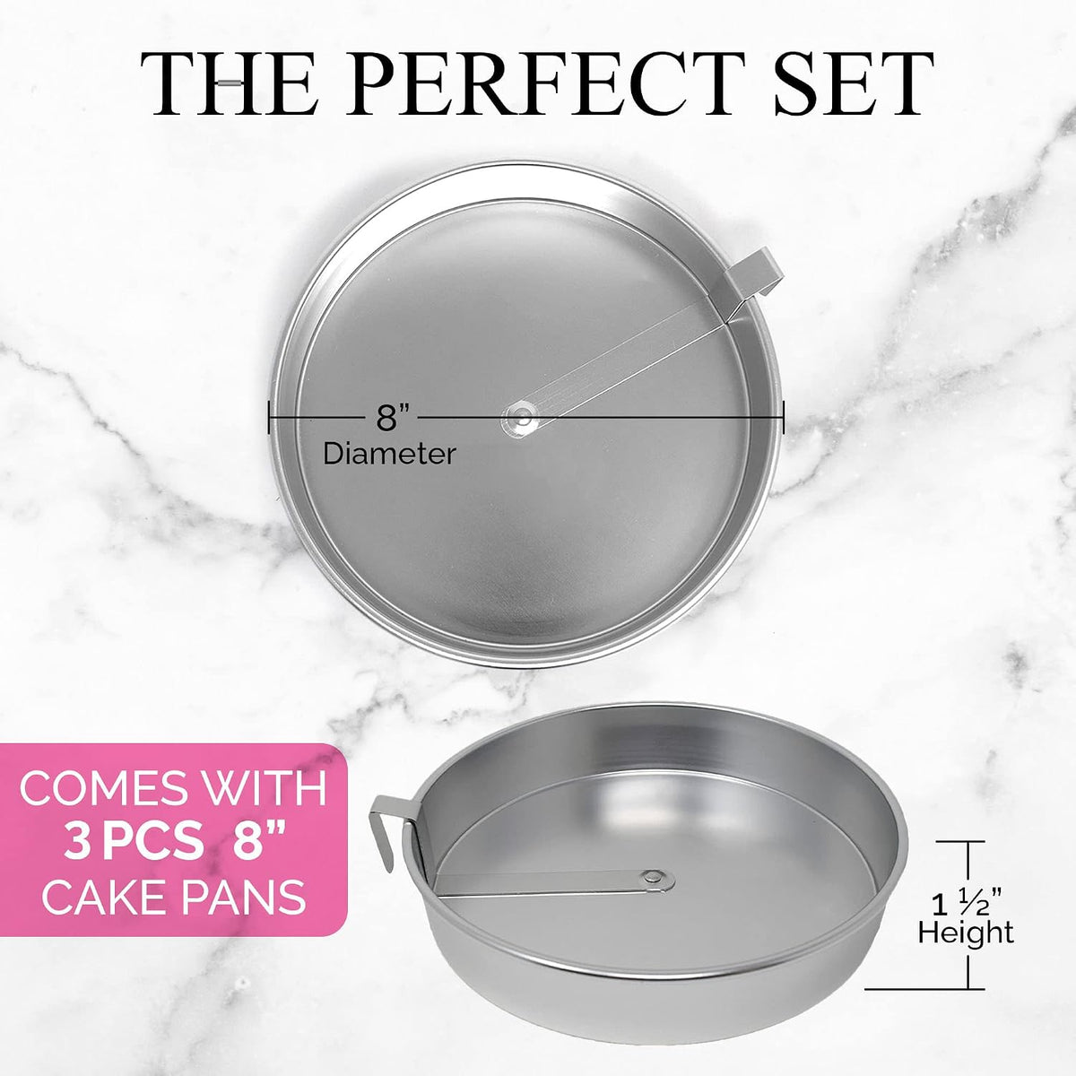 Aunt Shannon's Kitchen 8 Inch Round Cake Pans
