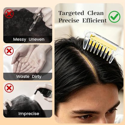 Scalp Oil Applicator Comb for Minoxidil, Serums Liquid Quick Root Delivery