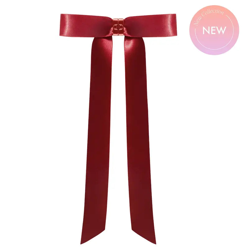 DAFNI KLIX The Bow Burgundy Magnetic Hold Hair Clips