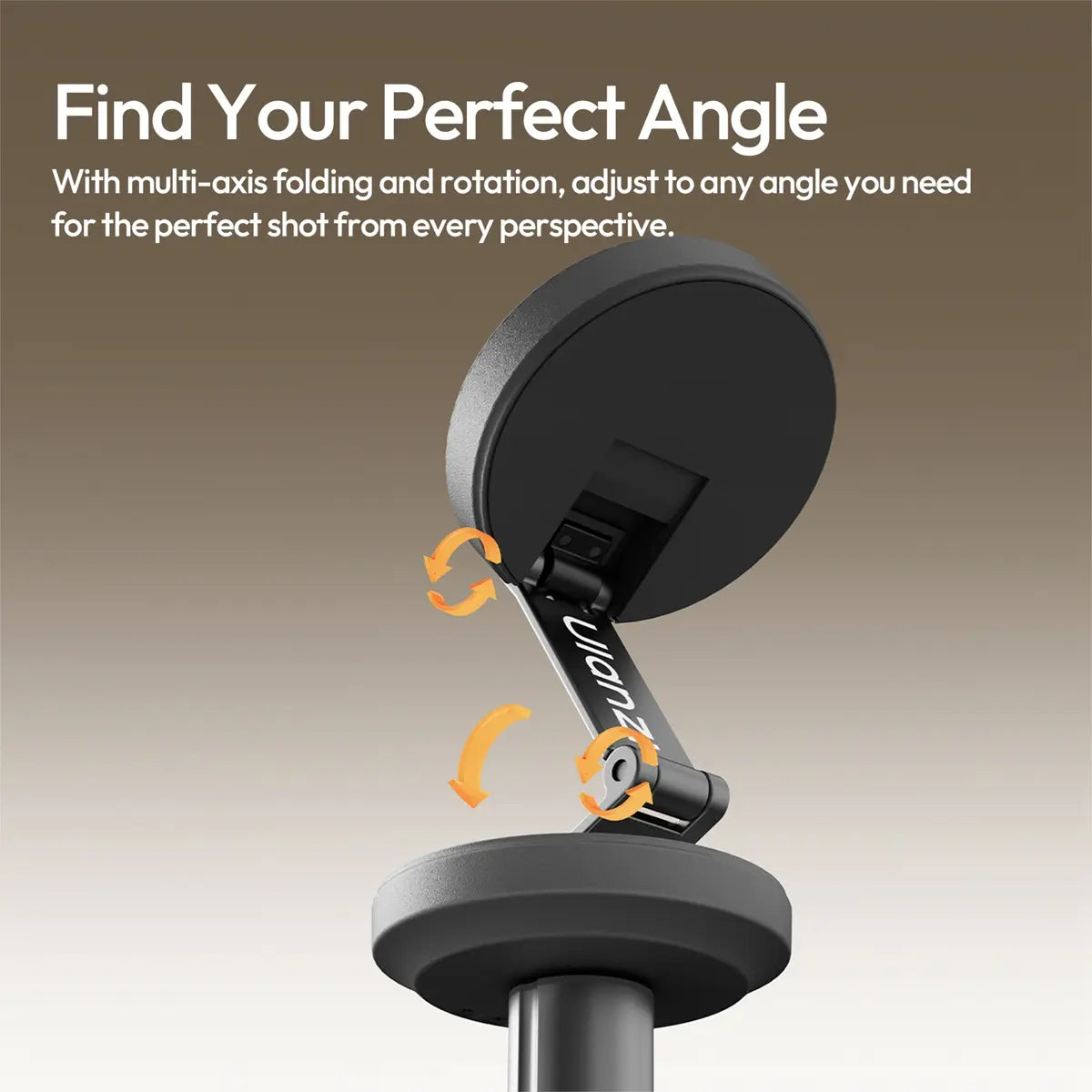 Ulanzi MT85 MagSafe Snap-On Magnetic Cellphone Tripod - 1.7M Adjustable Selfie Stick, Steel Quadruped Stand