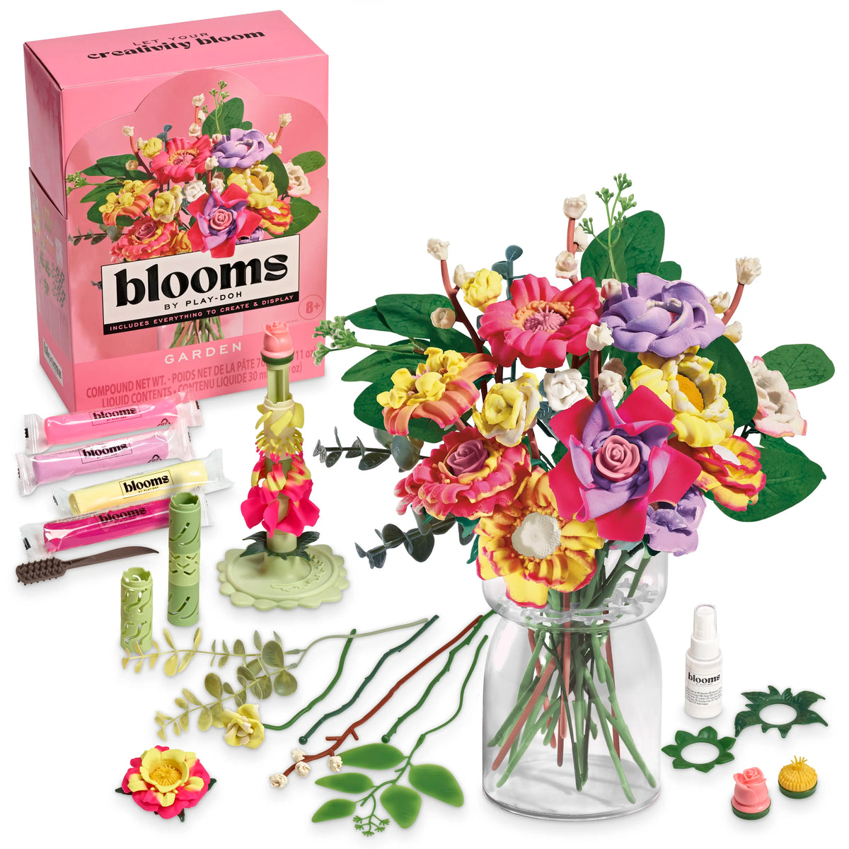 Blooms by Play-Doh Meadow Bouquet Kit Floral Craft for Adults & Teens