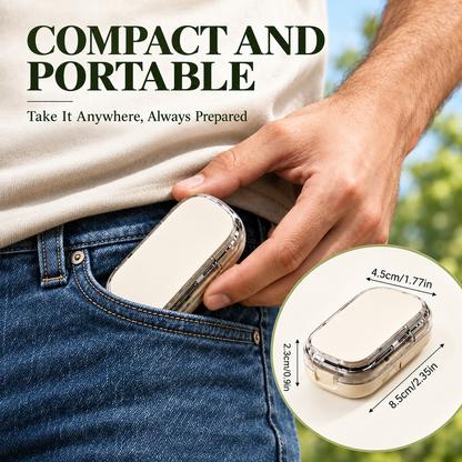 💊 Portable Pill Cutter｜Clean & Accurate Medicine Splitter