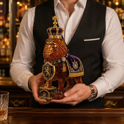 Crown Royal 87th Anniversary Royal Lion Whiskey Bottle