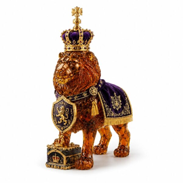 Crown Royal 87th Anniversary Royal Lion Whiskey Bottle