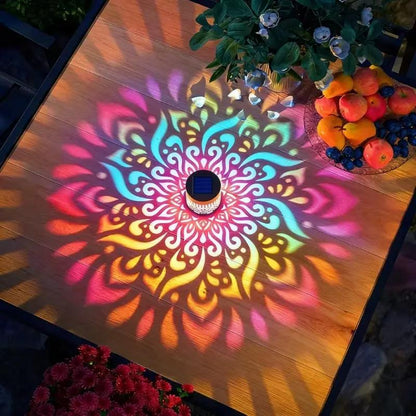 65K+ SOLD!✨Solar Mandala Wall Light | Outdoor Garden Fence Projector Lamp 🪐🌌