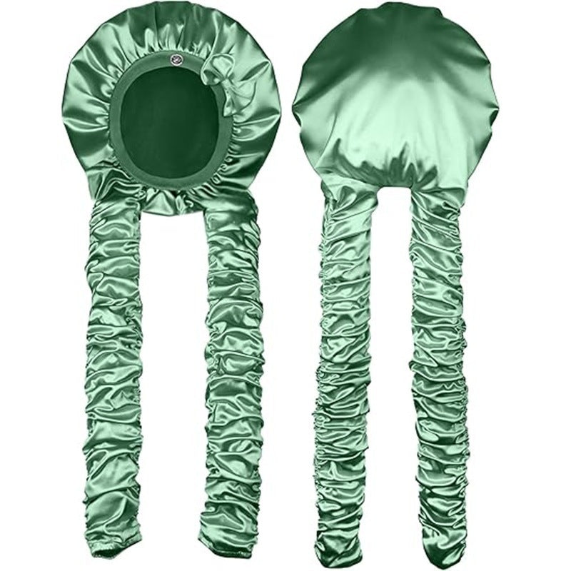 Pantyhose Sleeping Bonnet for Long Braids & Hair Elastic Satin