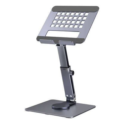 iPad Stand, Height Adjustable with 360 Rotating Base Holder for Desk