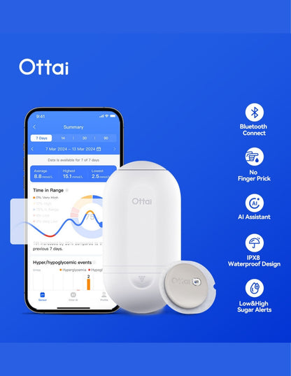Ottai CGM (2-Week Continuous Glucose Monitoring)