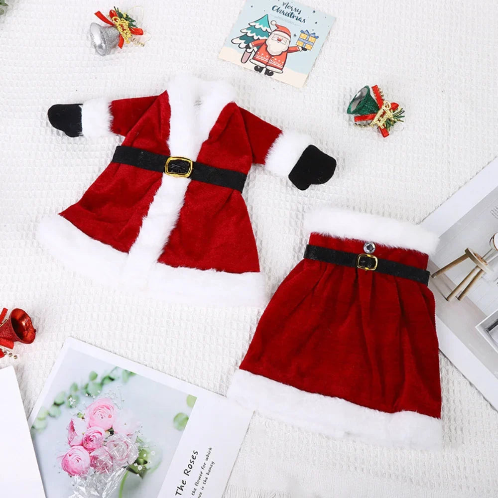 Christmas Wine Bottle Cover dress Christmas Decorations