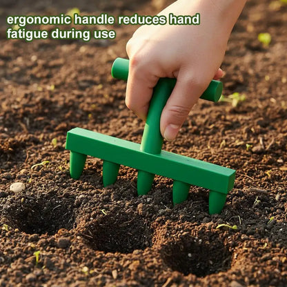 Gardening Hole Punch Seeder, Household Vegetable and Flower Seedling Puncher, Balcony Vegetable Garden Seedling Sowing Tool