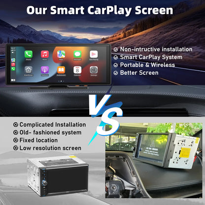 Wireless Carplay Car Stereo, 10.26" inch HD