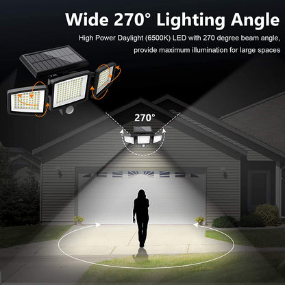 ⏰Limited Stock 60% OFF Solar Lights Outdoor - 210 LED 2500LM Waterproof Motion Sensor Security Lights with Wireless Remote