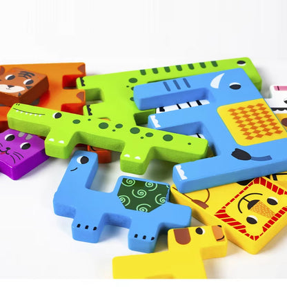 Montessori Wooden Puzzle Set