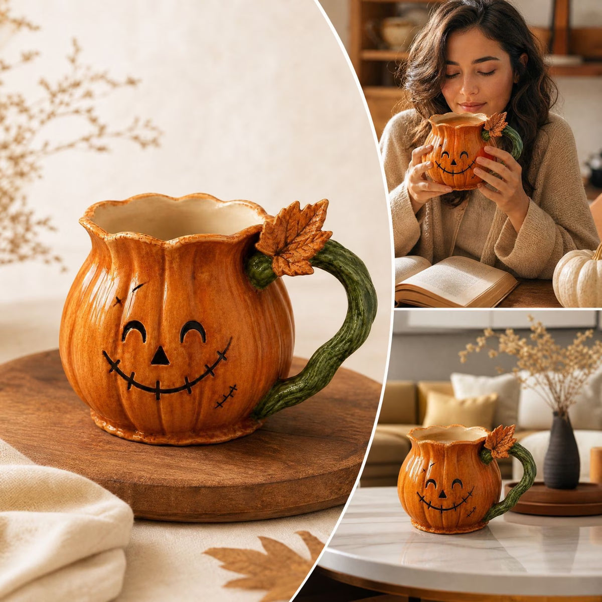 Jack O Lantern Pumpkin Mug