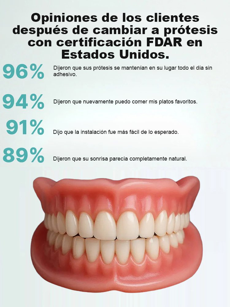 Estuche dental portátil con prótesis: Recupera tu sonrisa-Pago contra entrega