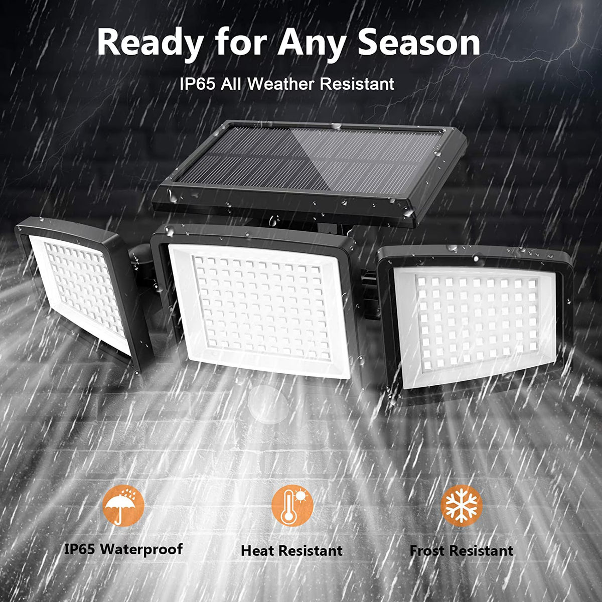 ⏰Limited Stock 60% OFF Solar Lights Outdoor - 210 LED 2500LM Waterproof Motion Sensor Security Lights with Wireless Remote