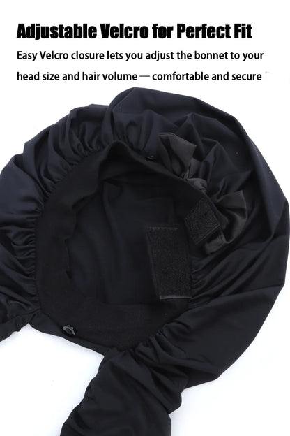 Pantyhose Sleeping Bonnet for Long Braids & Hair Elastic Satin