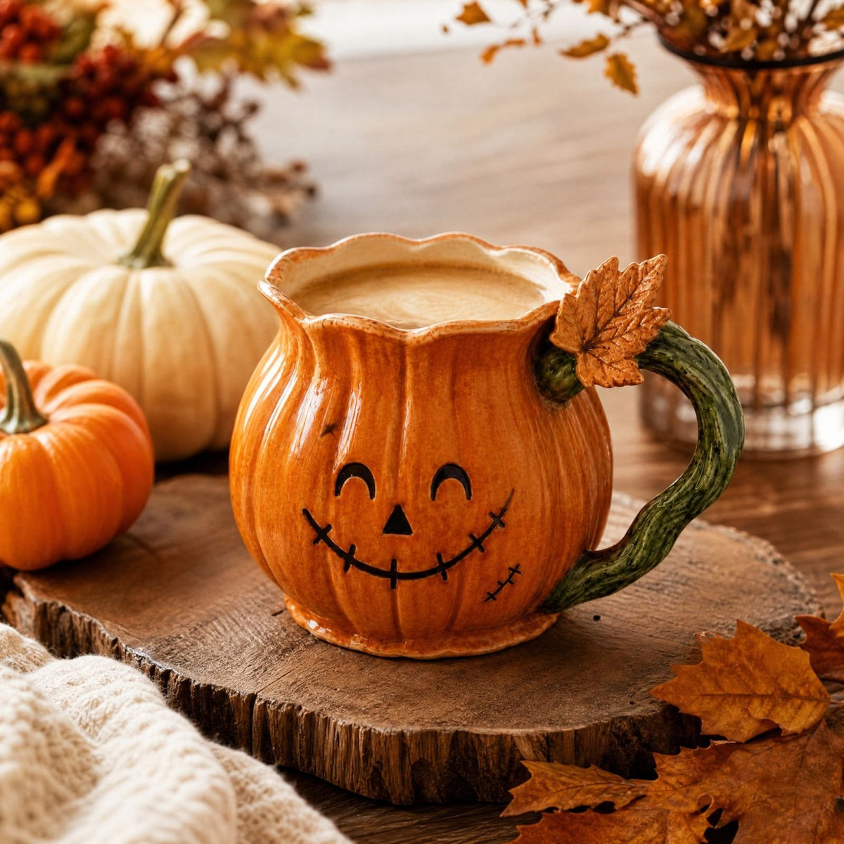 Jack O Lantern Pumpkin Mug