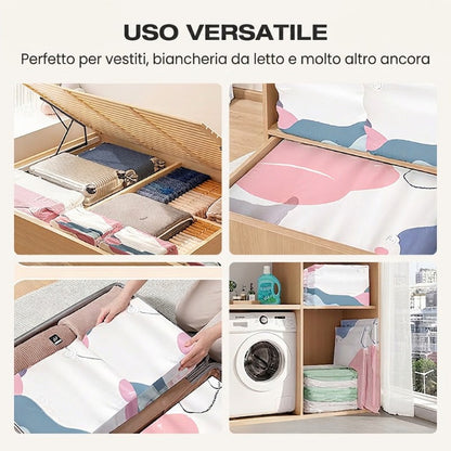 🧳💨 50% di sconto! Sacchetti sottovuoto senza pompa – Premi e sigilla, nessuna pompa necessaria. Risparmia l'80% di spazio, mantiene i vestiti asciutti e privi di polvere. Ideal per biancheria da letto voluminosa e attrezzatura stagionale. 🛏️🗄️